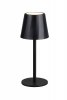Lampka stołowa nocna LED czarna owalna minimalistyczna klasyczna uniwersalna metalowa ściemnialna DIAZ IP44 R55961132 Rl